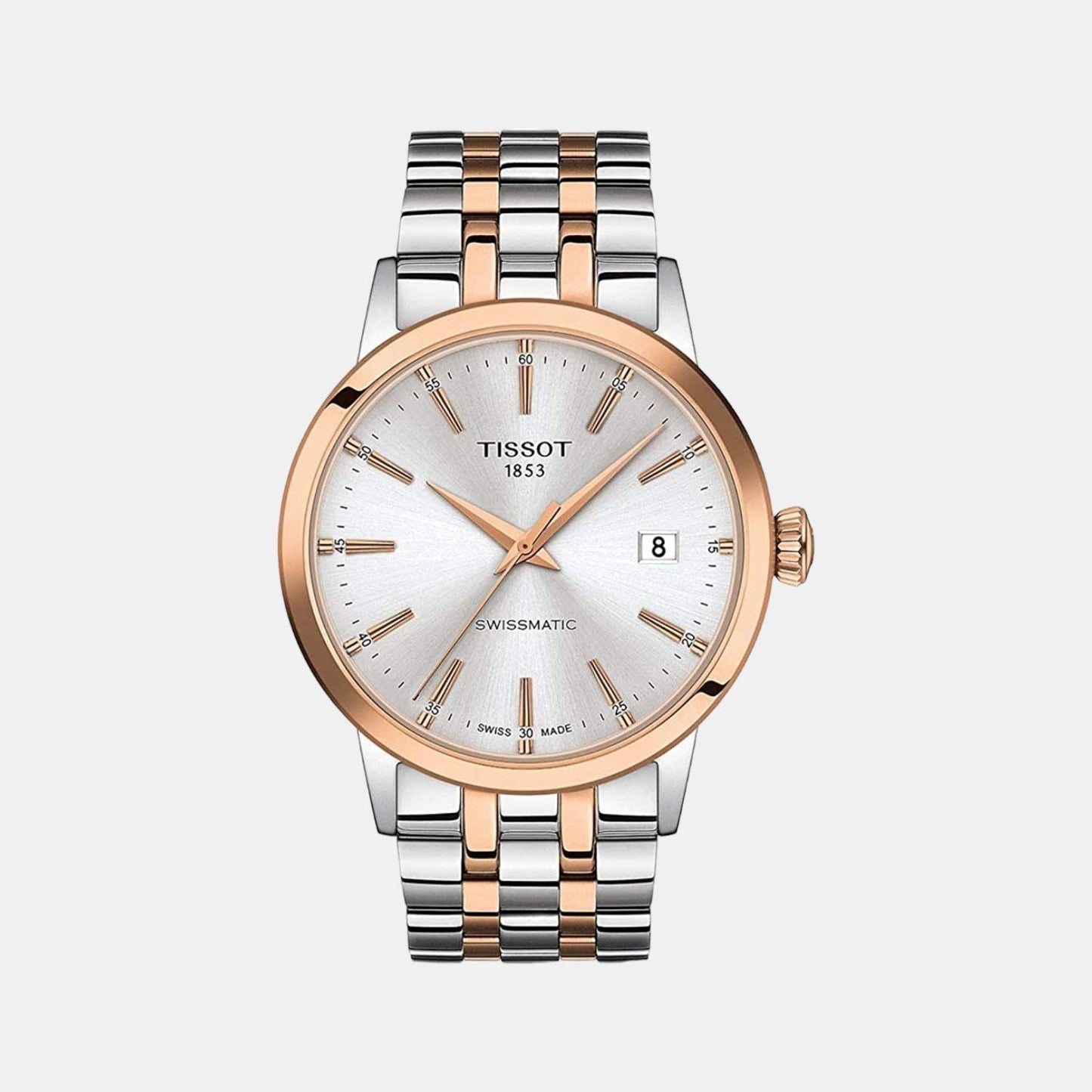 Classic Dream Men Automatic Silver Dial Analog Stainless Steel Watch T1294072203100