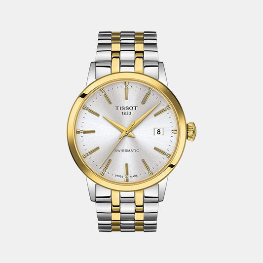 Classic Dream Men Automatic Silver Dial Analog Stainless Steel Watch T1294072203101