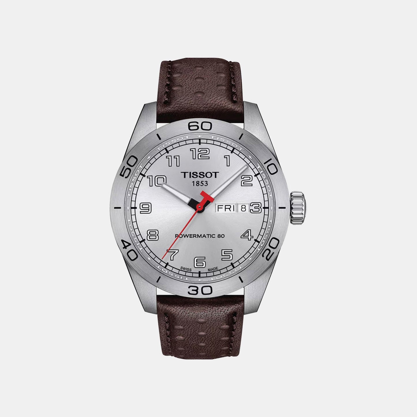 PRS 516 Men Automatic White Dial Analog Leather Watch T1314301603200