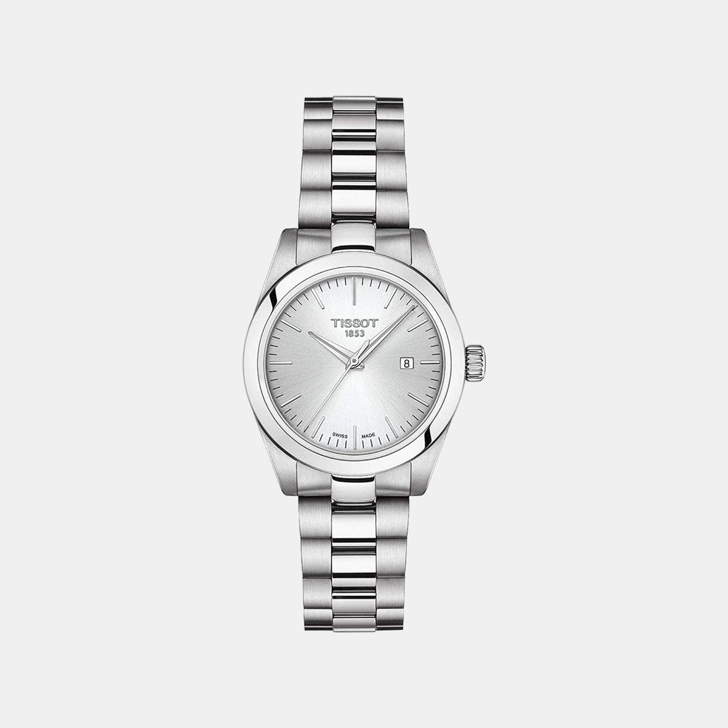 T-My Lady Women Quartz Silver Dial Analog Stainless Steel Watch T1320101103100