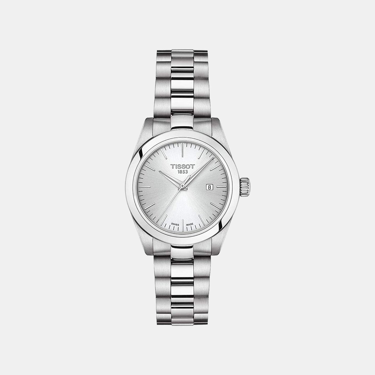 T-My Lady Women Quartz Silver Dial Analog Stainless Steel Watch T1320101103100