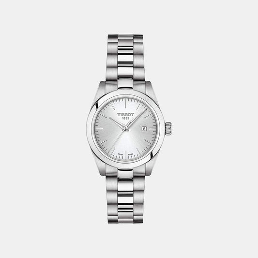 T-My Lady Women Quartz Silver Dial Analog Stainless Steel Watch T1320101103100