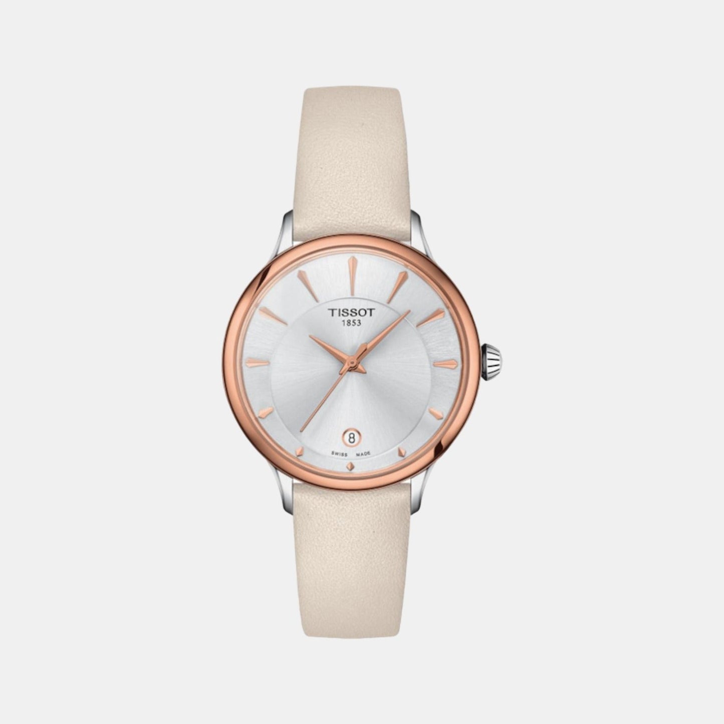 Odaci-T Women Quartz White Dial Analog Leather Watch T1332102603100