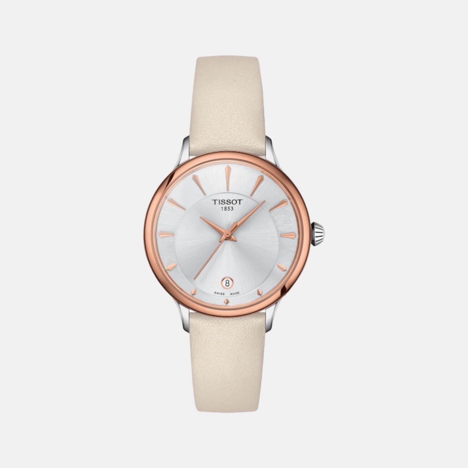 Odaci-T Women Quartz White Dial Analog Leather Watch T1332102603100