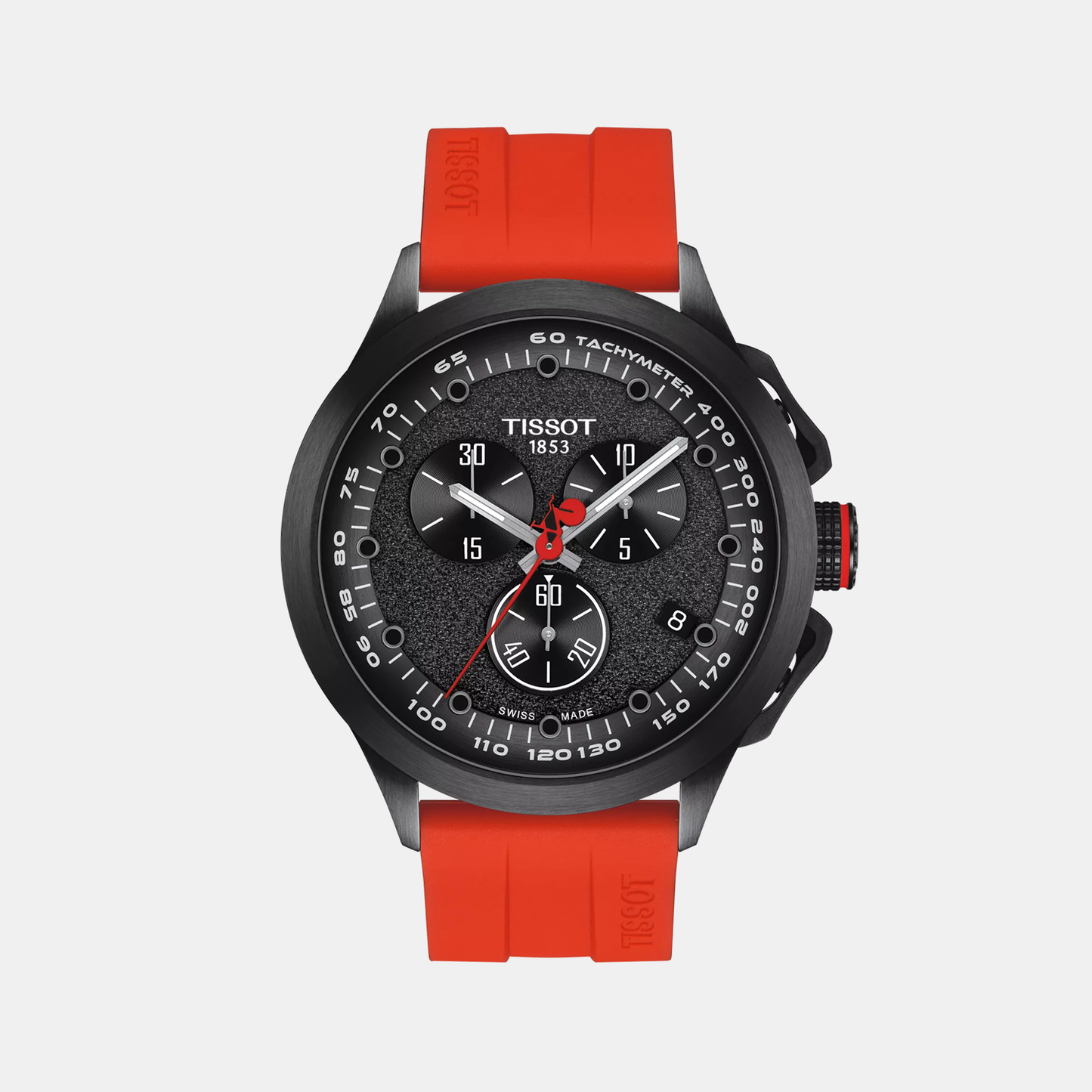 T-Race Special Collections Men Quartz Black Dial Chronograph Silicone Watch T1354173705104