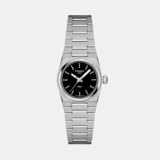 PRX Women Quartz Black Dial Analog Stainless Steel Watch T1370101105600