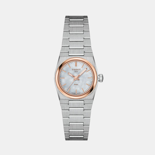 PRX Women Quartz Mother Of Pearl Dial Analog Stainless Steel Watch T1370102111100
