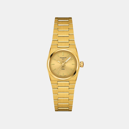 PRX Women Quartz Champagne Dial Analog Stainless Steel Watch T1370103302100