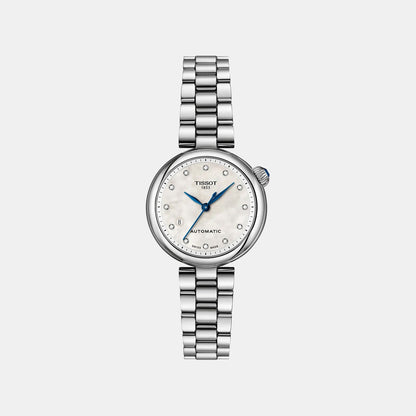 Classic Contemporary Désir Women Automatic Mother Of Pearl Dial Analog Stainless Steel Watch T1522071111600