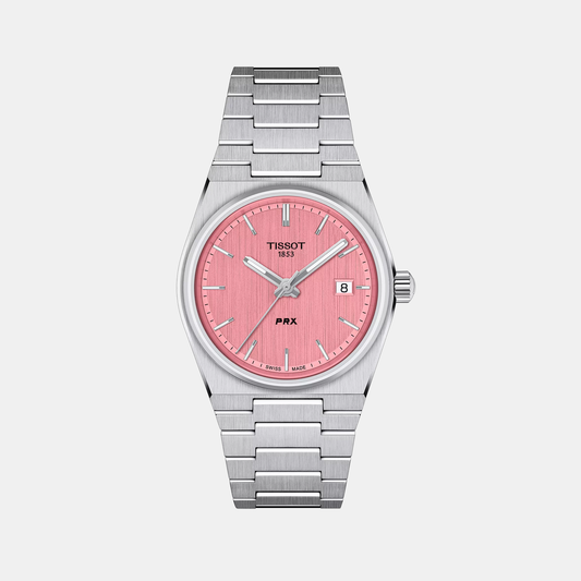PRX Women Quartz Pink Dial Analog Stainless Steel Watch T1372101133100
