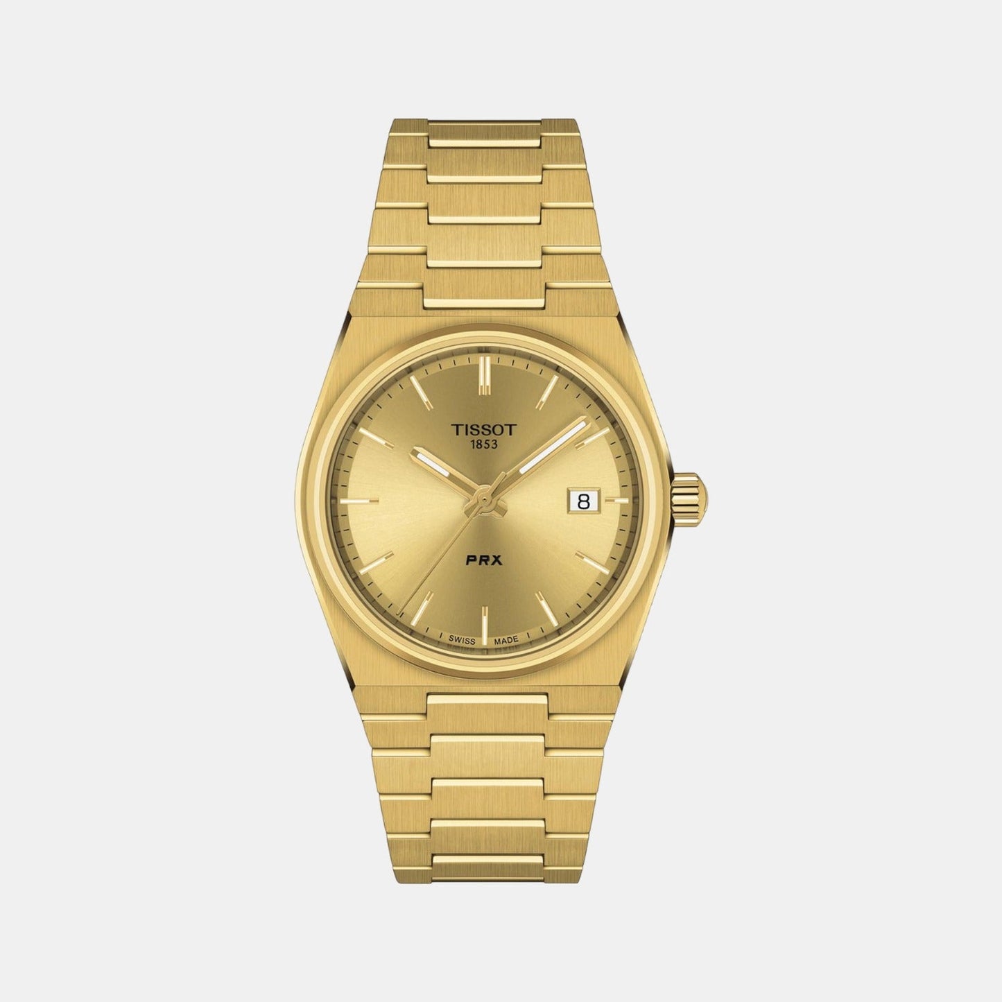 PRX Unisex Quartz Champagne Dial Analog Stainless Steel Watch T1372103302100