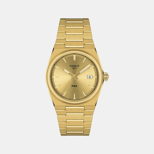 PRX Unisex Quartz Champagne Dial Analog Stainless Steel Watch T1372103302100