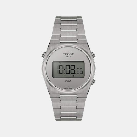 PRX Unisex Quartz Silver Dial Digital Stainless Steel Watch T1372631103000