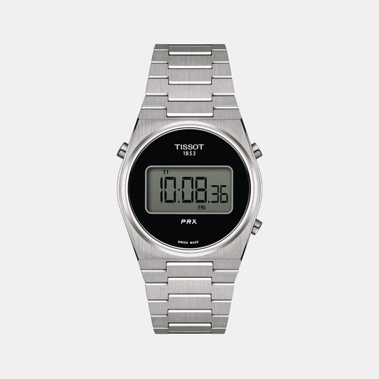 PRX Unisex Quartz Black Dial Digital Stainless Steel Watch T1372631105000