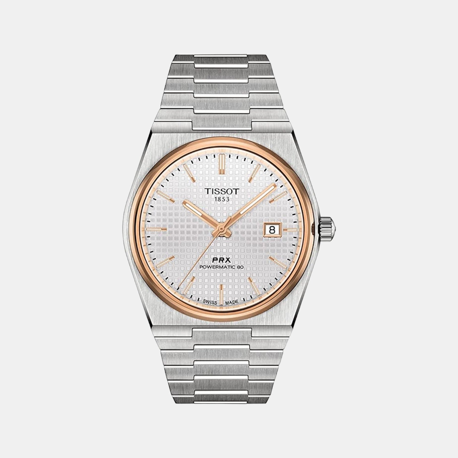 PRX Men Automatic Silver Dial Analog Stainless Steel Watch T1374072103100