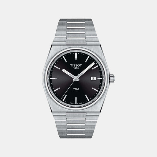 PRX Men Quartz Black Dial Analog Stainless Steel Watch T1374101105100