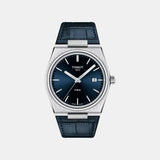 PRX Men Quartz Blue Dial Analog Leather Watch T1374101604100