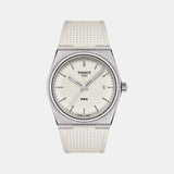 PRX Men Quartz White Dial Analog Rubber Watch T1374101701100
