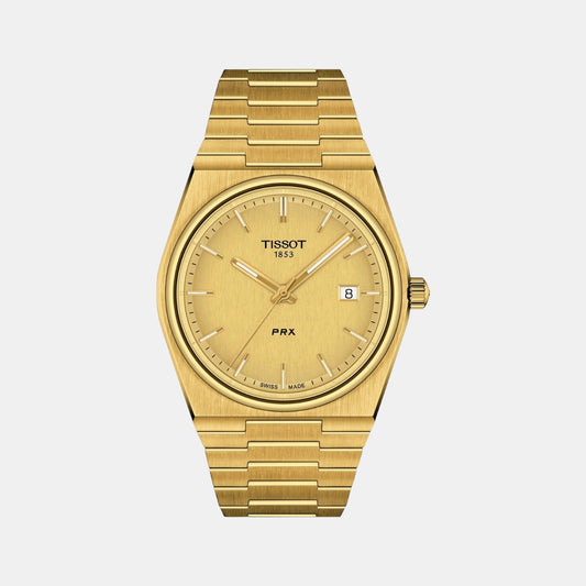 PRX Men Quartz Champagne Dial Analog Stainless Steel Watch T1374103302100