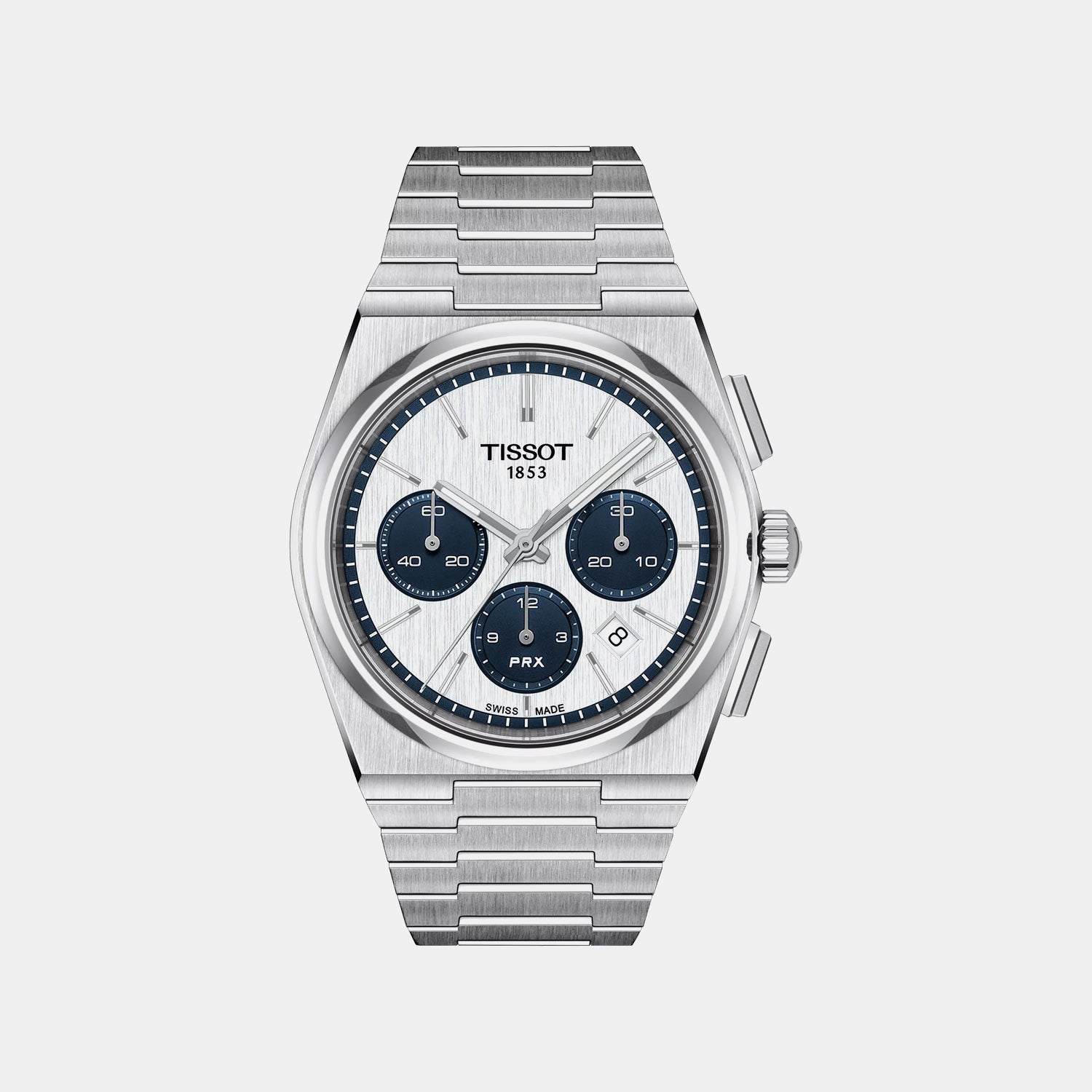 Prx Men Automatic White Dial Chronograph Stainless Steel Watch T1374271101101