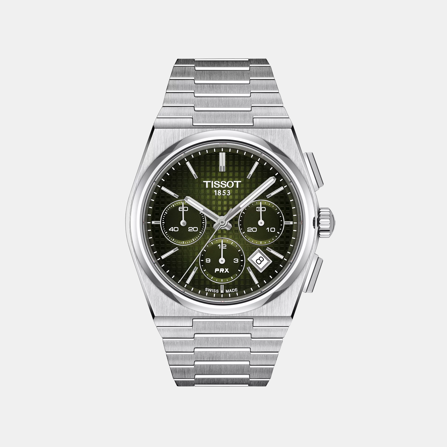PRX Men Automatic Green Dial Chronograph Stainless Steel Watch T1374271109100