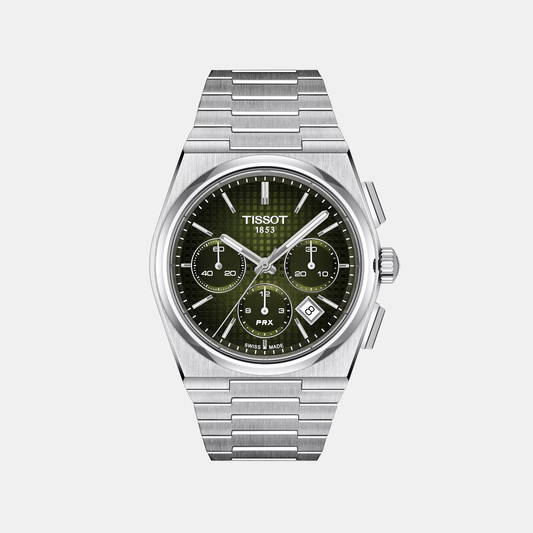 PRX Men Automatic Green Dial Chronograph Stainless Steel Watch T1374271109100