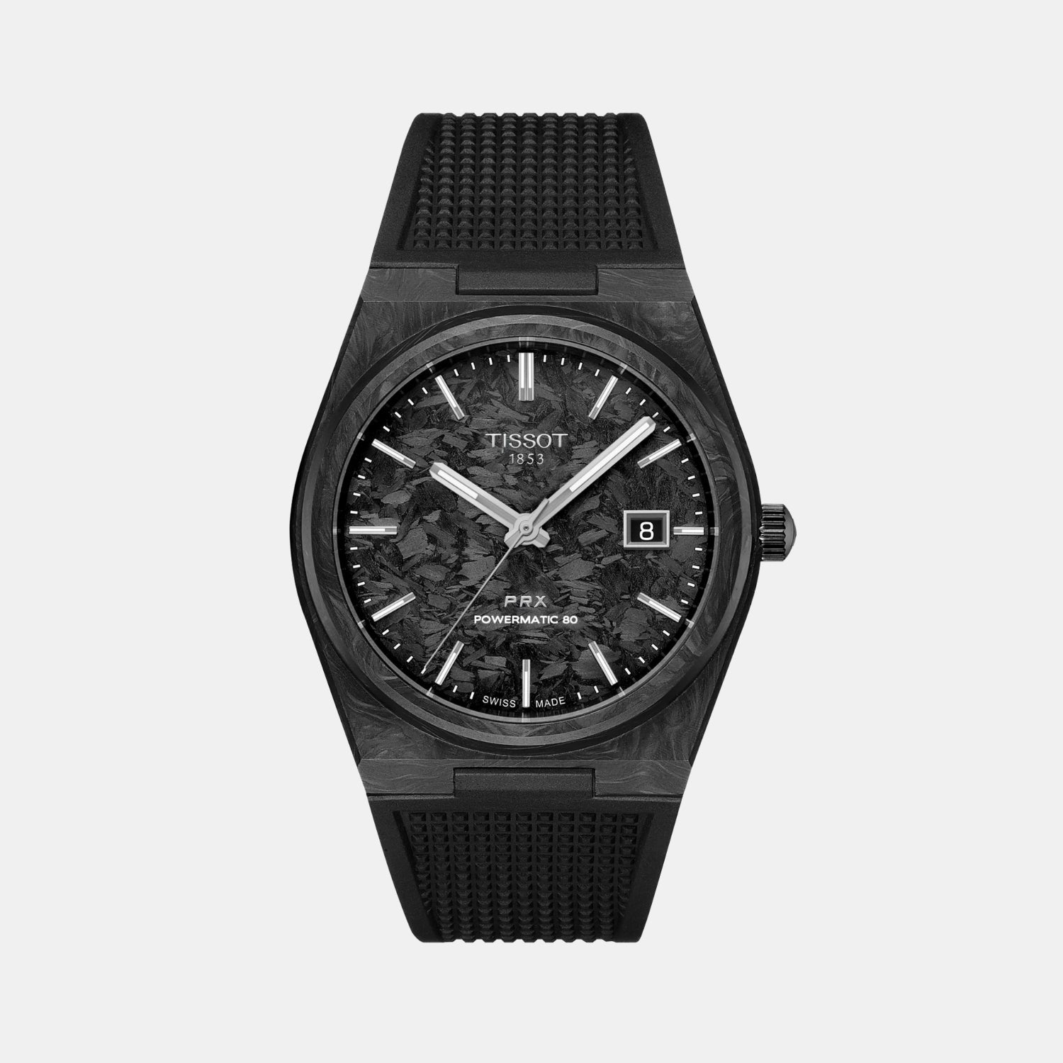 PRX Men Automatic Black Dial Analog Rubber Watch T1379079720100