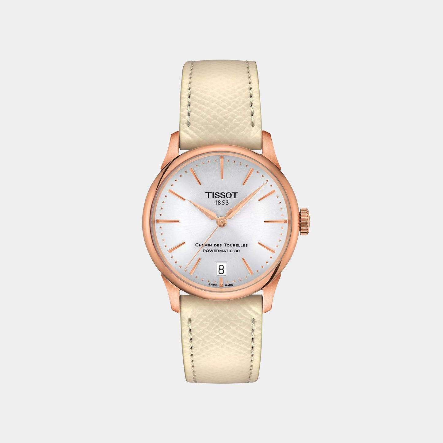 Chemin Des Tourelles Women Automatic Silver Dial Analog Leather Watch T1392073603100