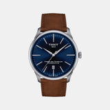 Chemin Des Tourelles Men Automatic Blue Dial Analog Leather Watch T1394071604100