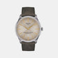 Chemin Des Tourelles Men Automatic Beige Dial Analog Leather Watch T1394071626100