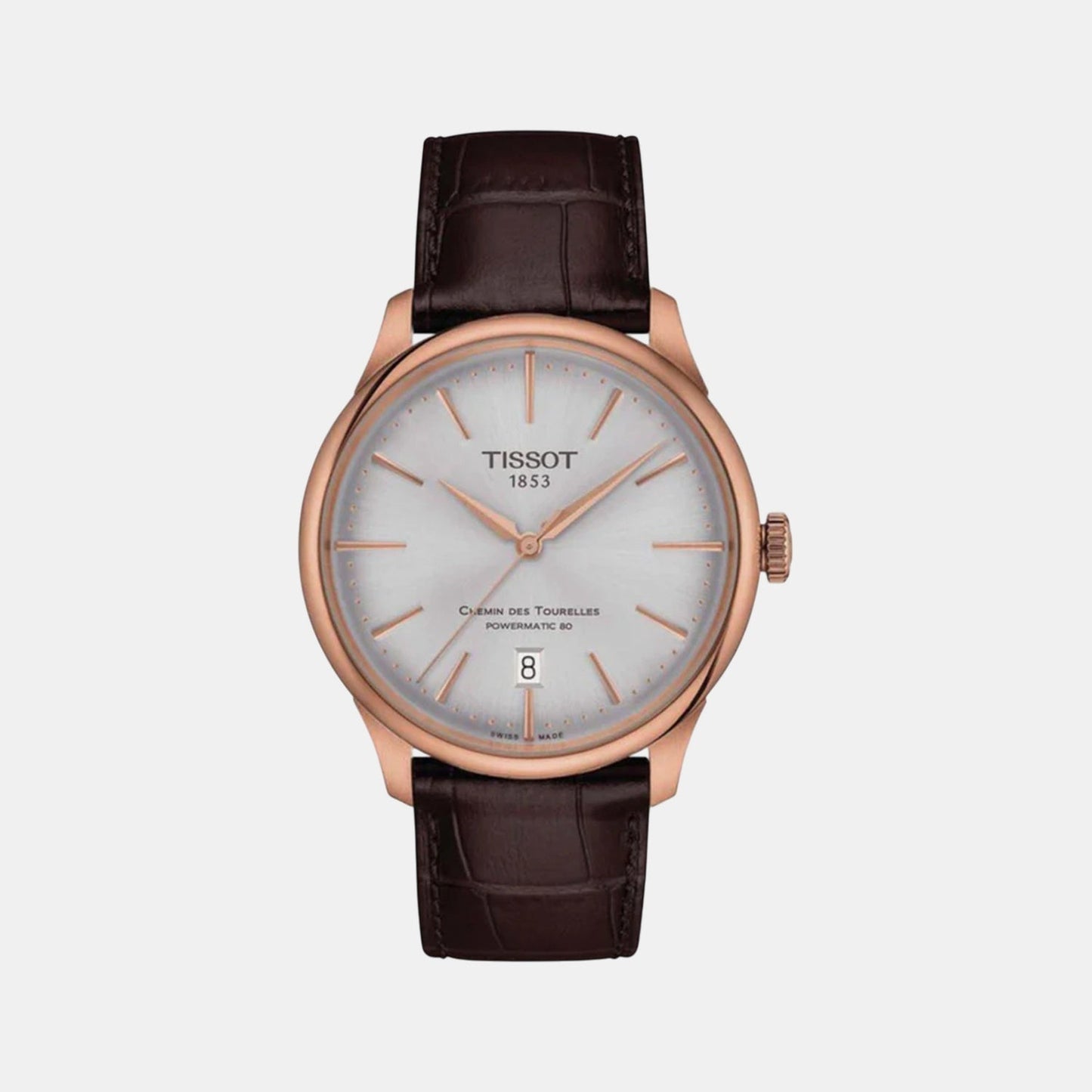 Chemin Des Tourelles Men Automatic Leather Watch T1398073603100