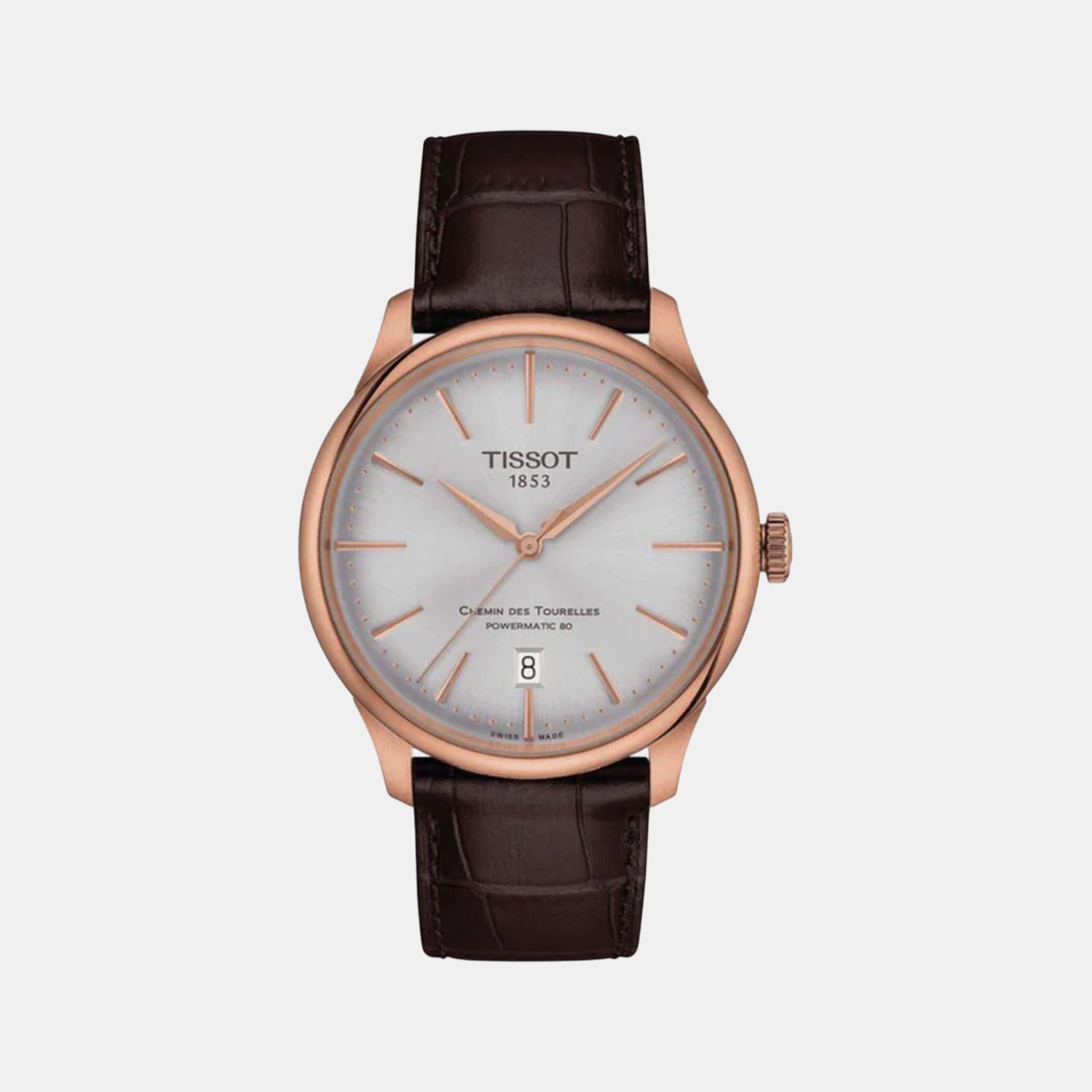 Chemin Des Tourelles Men Automatic Leather Watch T1398073603100
