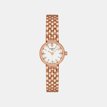 Classic Traditional Women Quartz Mother Of Pearl Dial Analog Stainless Steel Watch T1400093311100