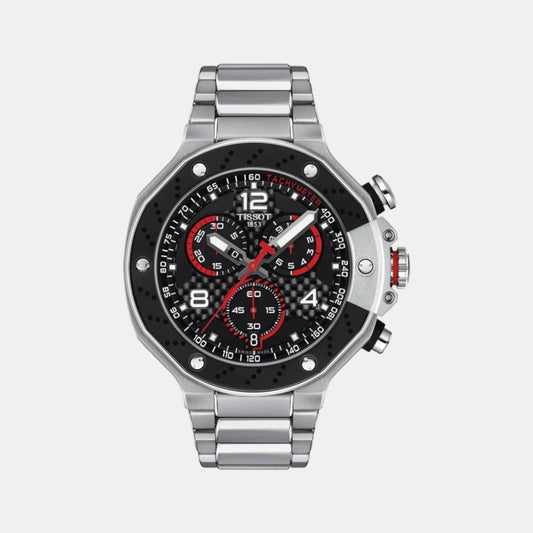T-Race Men Quartz Black Dial Chronograph Stainless Steel Watch T1414171105700
