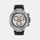 T-Race Men Quartz White Dial Chronograph Silicone Watch T1414171701100