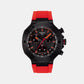 T-Race Men Quartz Grey Dial Chronograph Silicone Watch T1414173706101