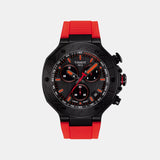 T-Race Men Quartz Grey Dial Chronograph Silicone Watch T1414173706101