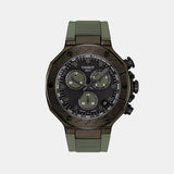 T-Race Men Quartz Grey Dial Chronograph Silicone Watch T1414173706102