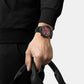 Sport Men Quartz Red Dial Chronograph Silicone Watch T1414173742200