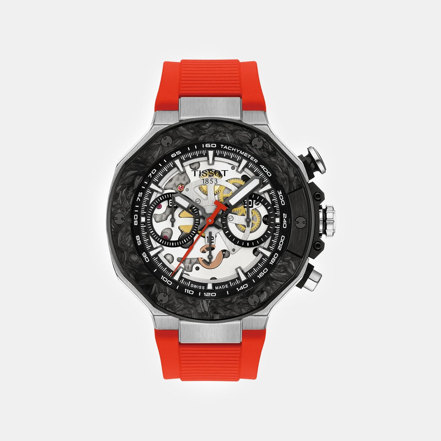 T-race Motogp Men Automatic Black Dial Chronograph Rubber Watch T1414622705100