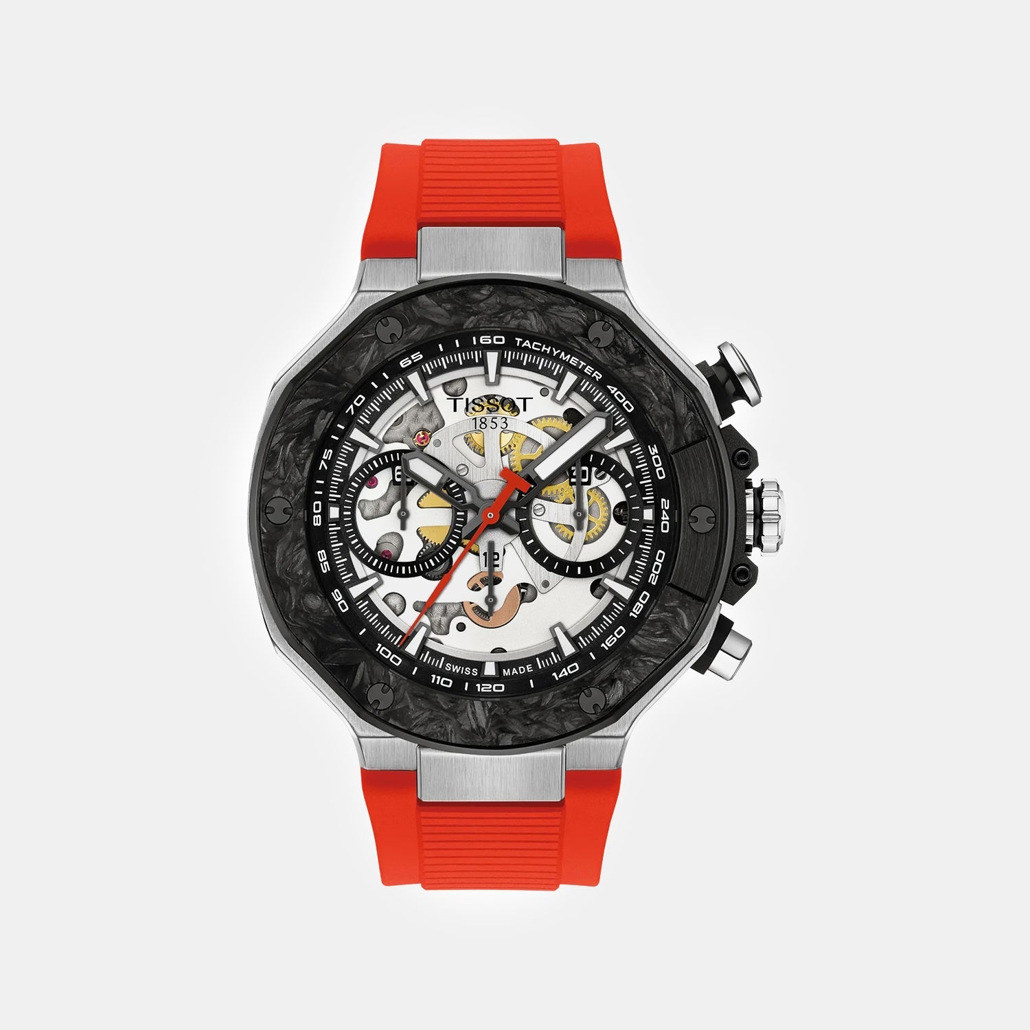 T-race Motogp Men Automatic Black Dial Chronograph Rubber Watch T1414622705100