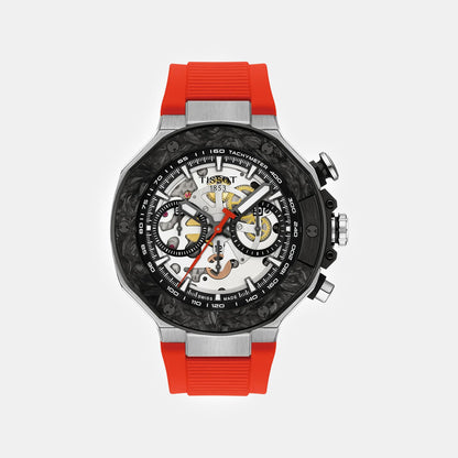 T-race Motogp Men Automatic Black Dial Chronograph Rubber Watch T1414622705100