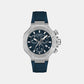Sport Women Quartz Blue Dial Analog Silicone Watch T1418171704100