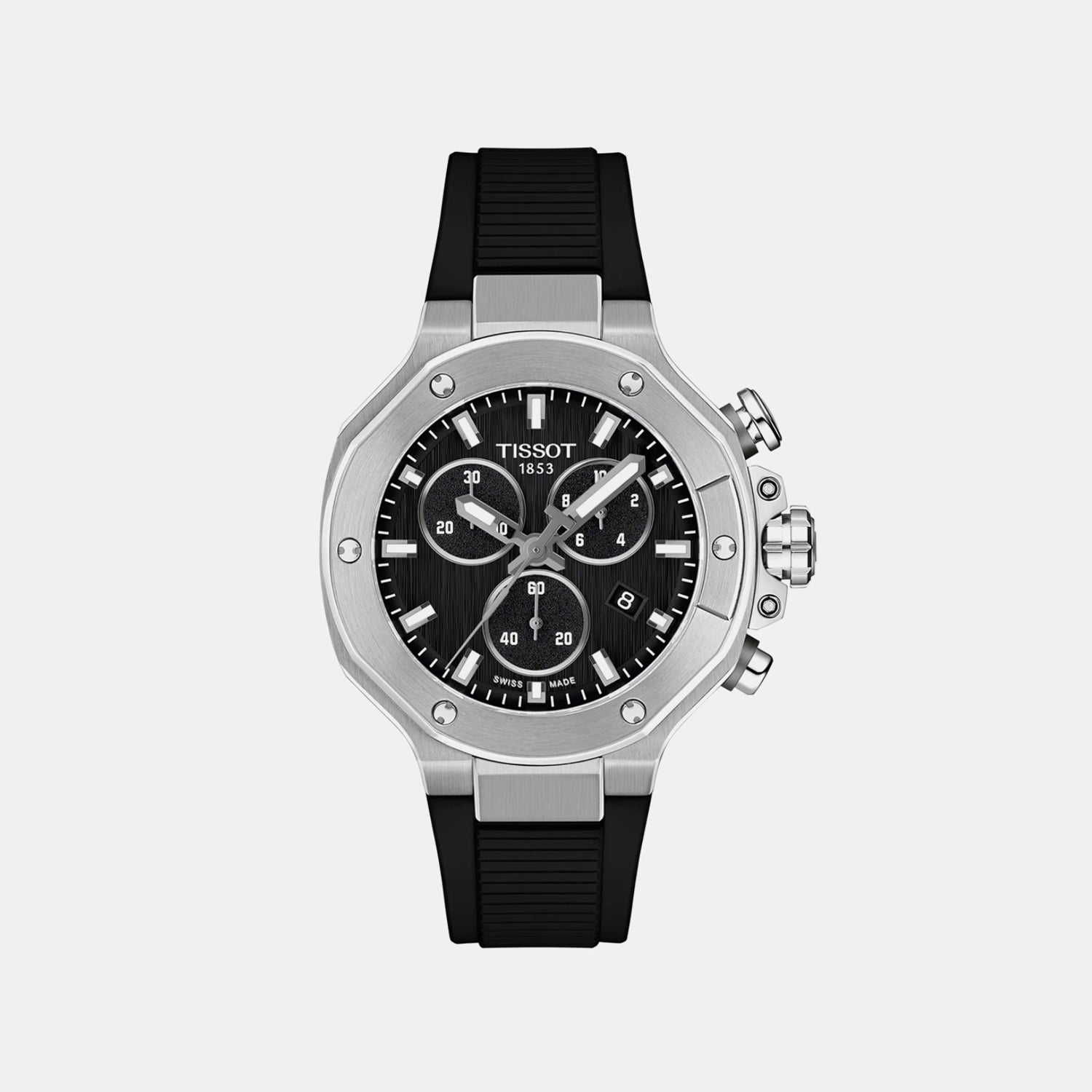 Men Quartz Black Dial Analog Synthetic Watch T1418171705100