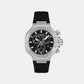Men Quartz Black Dial Analog Synthetic Watch T1418171705100