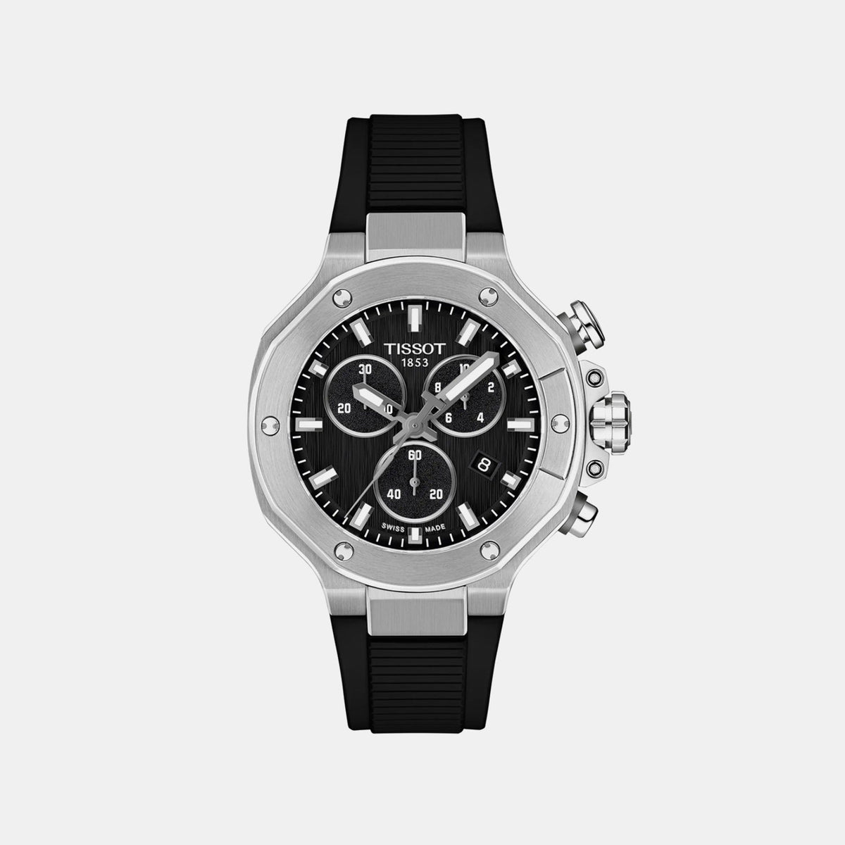 Men Quartz Black Dial Analog Synthetic Watch T1418171705100