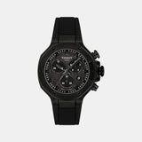 T-Race Men Quartz Black Dial Analog Silicone Watch T1418173705100