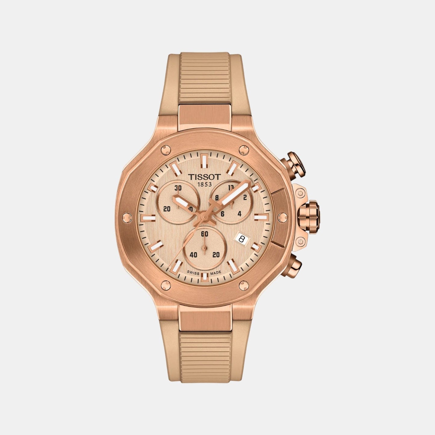T-Race Men Quartz Nude Dial Analog Silicone Watch T1418173750100