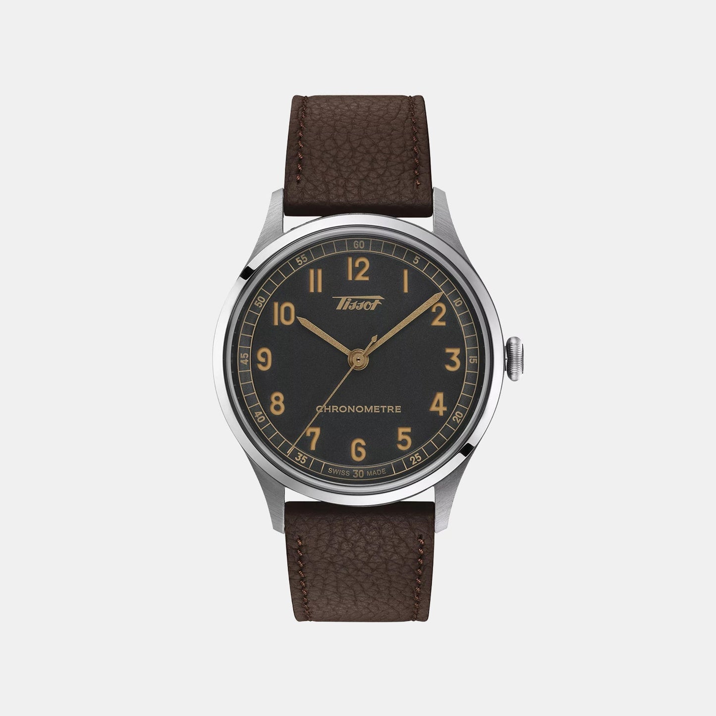 Telemeter Unisex Automatic Grey Dial Analog Leather Watch T1424641606200