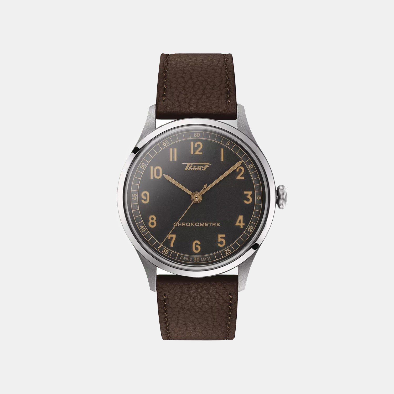 Telemeter Unisex Automatic Grey Dial Analog Leather Watch T1424641606200